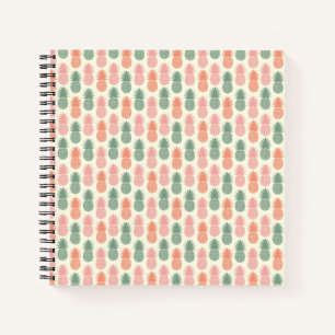 Vintage Pineapple Pattern Notebook