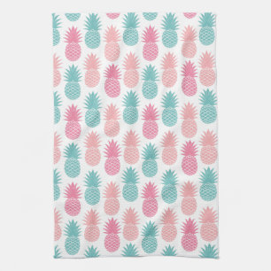 Vintage Pineapple Pattern Tea Towel
