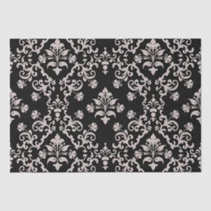 Vintage Pink and Black Wrapping Paper
