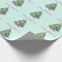 Vintage Pink and Mint Christmas Tree
