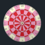 Vintage Pink And Red Dartboard<br><div class="desc">Vintage Pink And Red Dart Board</div>