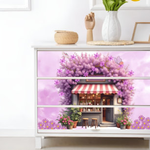 Vintage Pink Blush Cafe Dreams Decoupage Print Tissue Paper