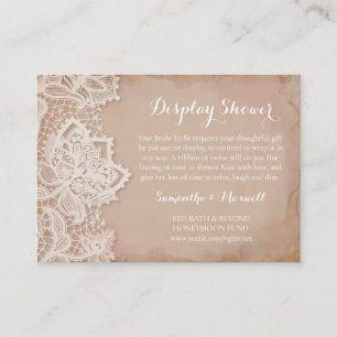 Vintage Pink Bridal Shower Insert