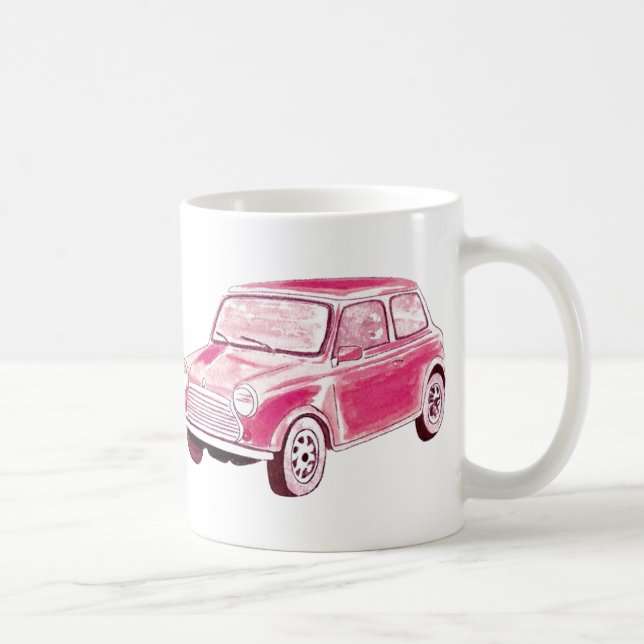 Vintage Pink Car Coffee Mug (Right)