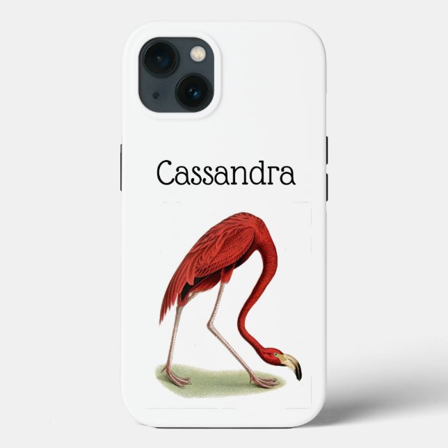 Vintage Pink Flamingo #1 Case-Mate iPhone Case (Back)