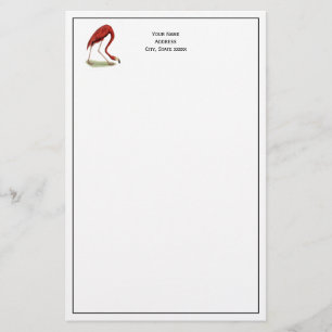 Vintage Pink Flamingo #1 Stationery