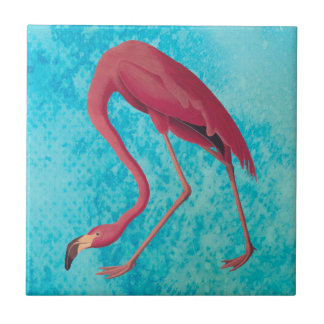 Vintage Pink Flamingo Tile