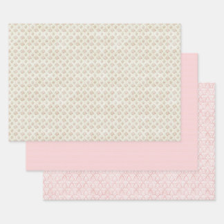 Vintage Pink Floral Coquette Wrapping Paper