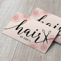 Vintage Pink Floral Hair Salon Appointment