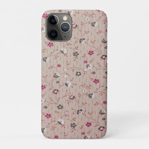 Vintage Pink Floral Vine Small Ditsy Seamless  iPhone 11 Pro Case
