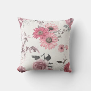 Vintage Pink Florals Cushion