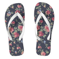 Vintage Pink Flower Pattern and Polka Dot