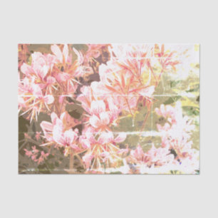 Vintage pink flower photo custom decoupage crafts tissue paper