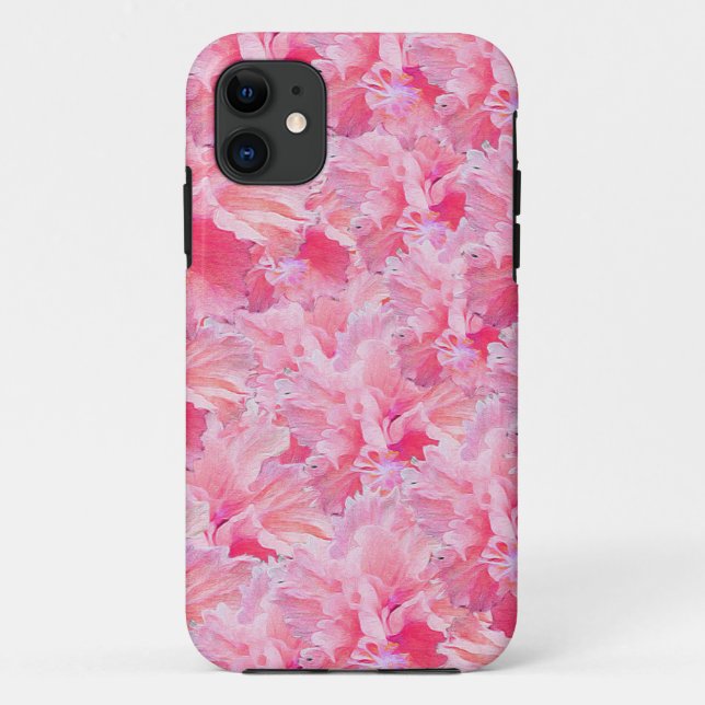 Vintage Pink Flowers Case-Mate iPhone Case (Back)