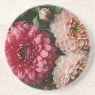 Vintage Pink Flowers Coaster