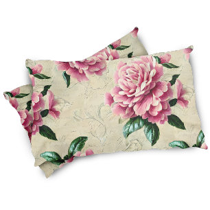 Vintage Pink Gardenias Pillowcase