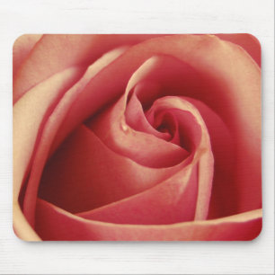 Vintage Pink Love Rose Mouse Mat