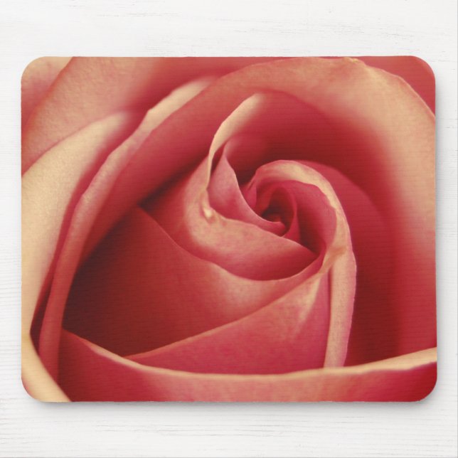 Vintage Pink Love Rose Mouse Mat (Front)