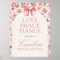 Vintage Pink Love Shack Fiance Bridal Shower