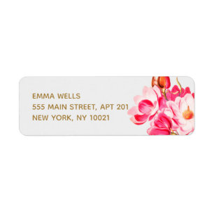 Vintage Pink Magnolias Floral