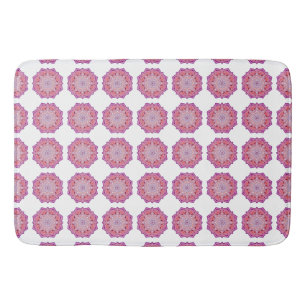 vintage pink mandala bath mat
