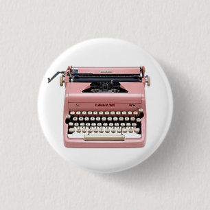 Vintage Pink Manual Typewriter Pin