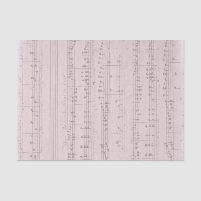 vintage pink music sheet (Front)