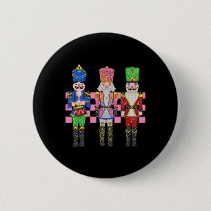 Vintage Pink Nutcracker Squad Ballet Women Pink Ch 6 Cm Round Badge