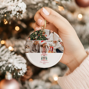 Vintage Pink Nutcracker Wonderland Ceramic Tree Decoration