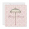 Vintage Pink Parasol Umbrella Baby Girl Shower
