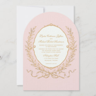 Vintage Pink Paris Glam Invitation
