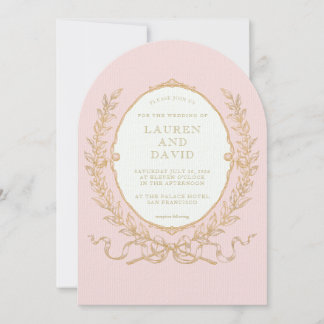 Vintage Pink Paris Glam Invitation