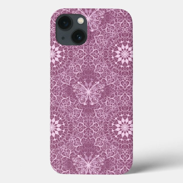 Vintage Pink Pattern Case-Mate iPhone Case (Back)