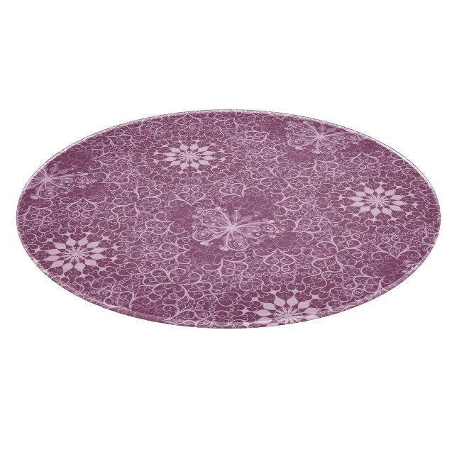 Vintage Pink Pattern Cutting Board (Corner)