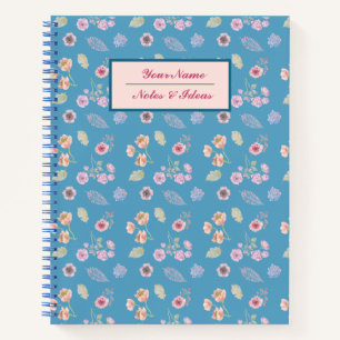 Vintage pink pattern floral Notebook