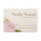 Vintage Pink Peonies Wedding RSVP Card