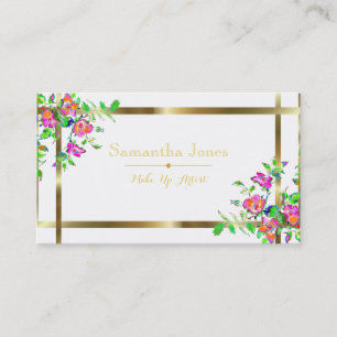 Vintage Pink Rose - business card