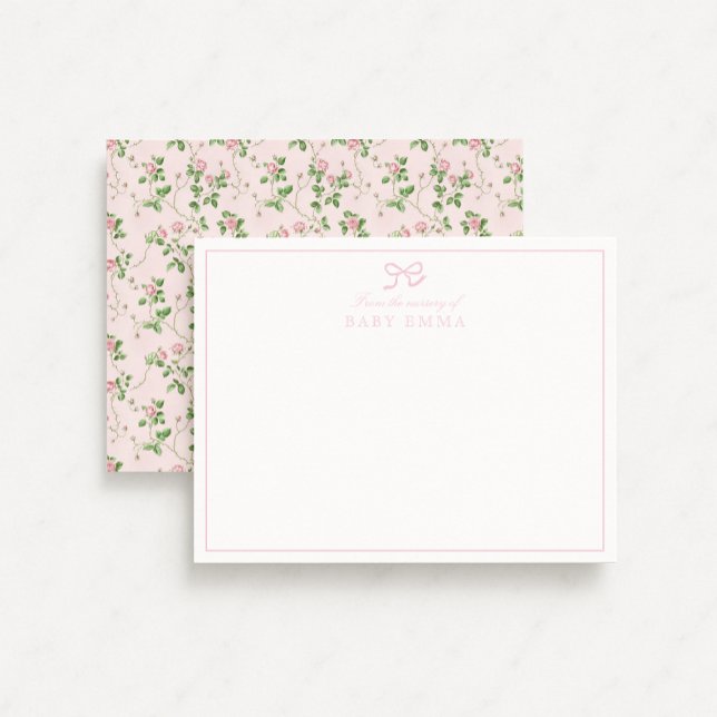 Vintage Pink Rose From the Nursery Card (Creator Uploaded)
