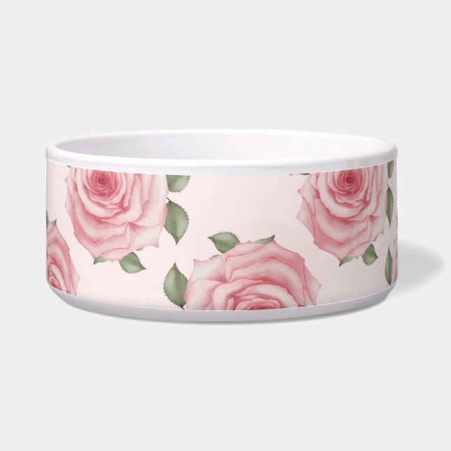 Vintage pink rose garden cottage floral pattern (Front)