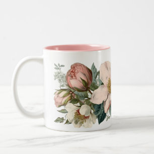 Vintage Pink Rose Mug
