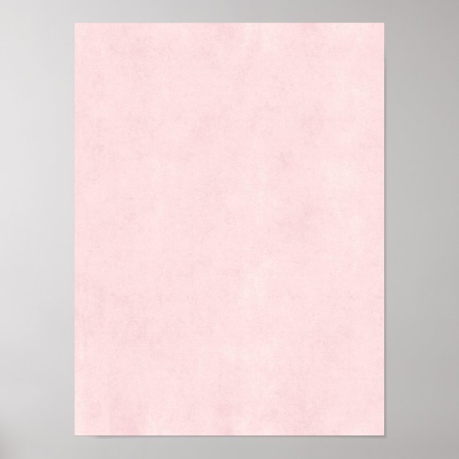 Vintage Pink Rose Parchment Old Paper Background Poster (Front)