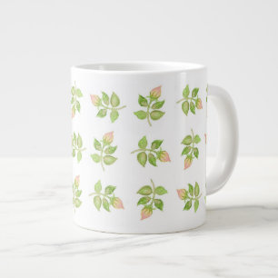 Vintage Pink Rosebuds Jumbo-sized Mug