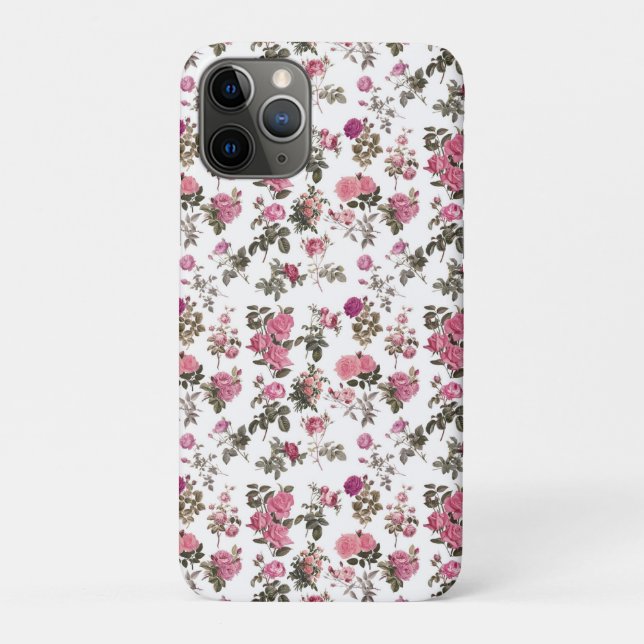 Vintage Pink Roses Case-Mate iPhone Case (Back)