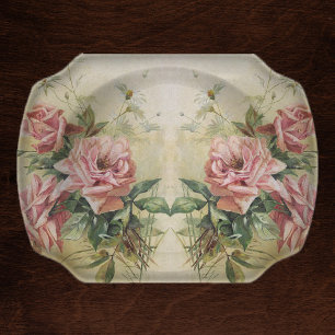 Vintage Pink Roses Decoupage Tissue  Paper