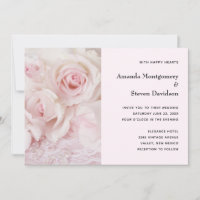 Vintage Pink Roses & Elegant Lace - Wedding
