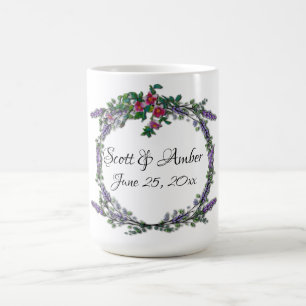 Vintage pink roses Lavender  Eucalyptus   Coffee Mug