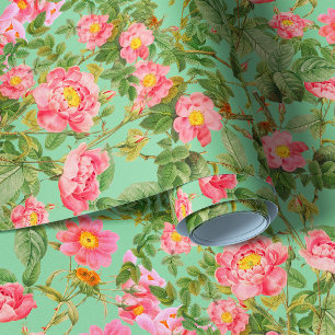 Vintage Pink Roses wallpaper