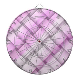 Vintage pink wicker art graphic design dartboard