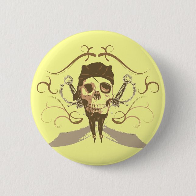 Vintage Pirate Button (Front)