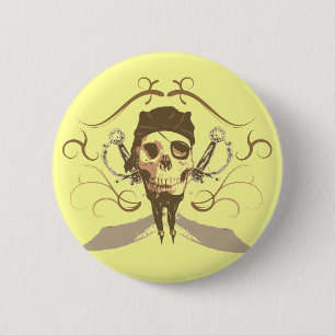 Vintage Pirate Button